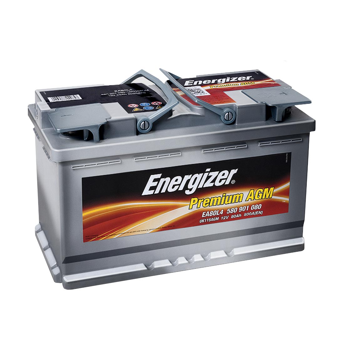AKUMULATOR AGM 12V 80AH 800A DESNO+ ENERGIZER - AKU37 -  - EA80-L4