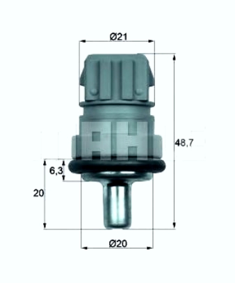DAVAČ BEZ NAVOJA TEMPERATURE 4 PINA ZELNI -1999 BEHR - TSE1D - 059919501 - TSE1D