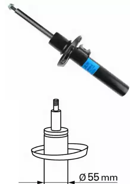 AMORTIZER PREDNJI VW G6-TOURAN-JETTA-BEETLE SACHS 1T0413031E