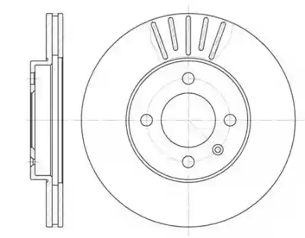 DISK PREDNJI VENTILIRAJUĆI 20X256 VW PASAT GOLF SEAT TOLEDO 