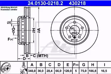 DISK PREDNJI VENTILIRAJUĆI. BMW E10,F11 520 ATE, 34116775277