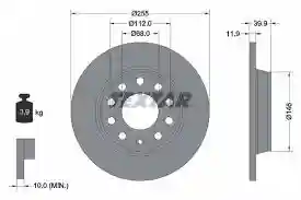 DISK ZANJI AUDI A4 1.8T-3.0 2000-2008 SWAG, 8E0615601D, 92106303