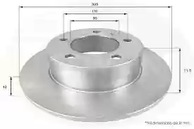 DISK ZADNJI 305x12 mm MASTER 3 - MOVANO 2010- COMLINE