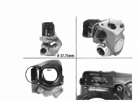 EGR VENTIL 1600CM3 HDI PEŽO CITROEN FORD VOLVO AUTOMEGA 1618.NR, 140021410