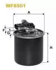 FILTER GORIVA MERCEDES A-B-E-CLASS 2.2-3.0d S212 2011-2019 WIX, 6420906052, WF8501,