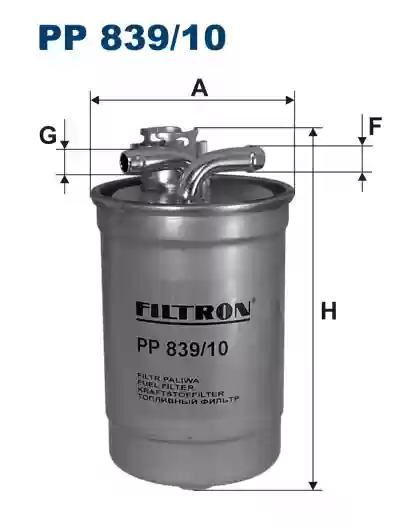 FILTER NAFTE, 2.0 TDI, BLB 2004-2011 FILTRON, 8E0127435A, PP83910,