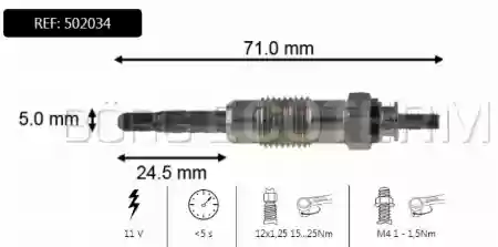 Grejač motora Fiat 1.9/2.4 TD 94-01 Borg, 46447610, 502034