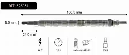 Grejač motora Opel/Renault 2.2 DTI/DCI Borg, 4506155-8200517