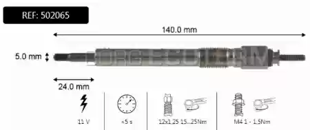 GREJAČ OPEL FRONTERA  2.8TDI 1995-1998 B, 1214323, 502065