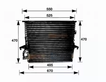 HLADNJAK KLIME BMW E36 BEHR, 64531385165, 8FC351035-001