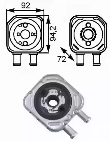 HLADNJAK ULJA VW AUDI SEAT ŠKODA 1,9-3.0 -2010 NRF 028117021