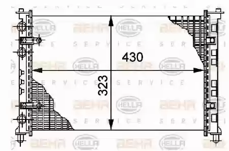 Hladnjak VW Polo Classic 1.9 SDI 1997-2001 Behr 6K0121253C-6k0121253J, 2108724