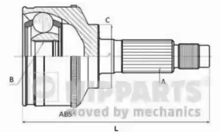 HOMO ZGLOB HYUNDAI ACCENT 1.3 1.5 NIPPARTS N2820526