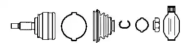 HOMOKINETIČKI ZGLOB MAZDA 121 FORD FIESTA KA 1.3 1995-2002 1003548, SFR117