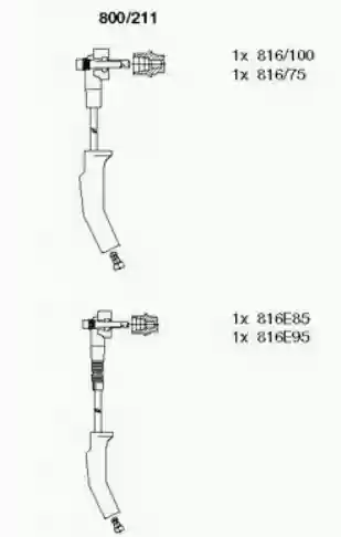 KABLOVI SVEĆICA FORD 1300CM3 ESKORT-4 FIESTA-4 KA BREMI 6772