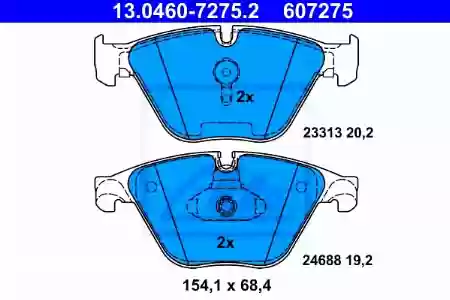 PLOČICE   PREDNJE BMW, F10, F11, F6, F12, F1, ATE, 341168508