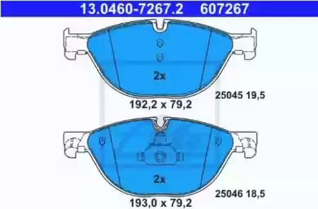 PLOCICE PREDNJE BMW F10 F11 F6 F12 BMW 1-2-4, 34116775322, 1