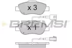 PLOCICE PREDNJE FIAT 500 PANDA 1.3jtd  2007- BREMSI, 77364477, BP3325,