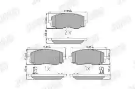 PLOCICE PREDNJE HYUNDAI i10 1.0-1.2 2008-2013 JURID, 5810107A10, 572526J