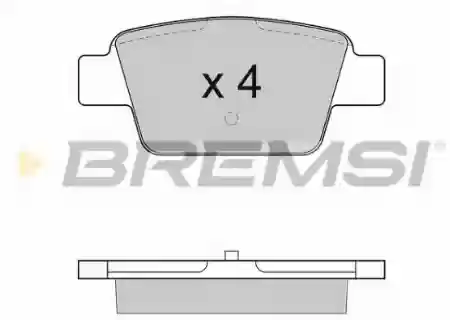 PLOČICE ZADNJE FIAT STILO 1900CM3 JTD BREMSI 77362271, BP2947