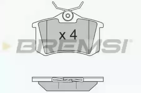 PLOČICE ZADNJE PEŽO CITROEN FIAT VW BREMSI 4B0698451B, BP280