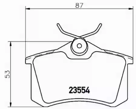 Plocice zadnje VW Golf4 ,CITROEN C4,Renault Megane 2 Textar,