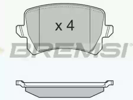 PLOČICE ZADNJE VW PASAT TIGUAN AUDI Q3 2005- BREMSI 5N069845