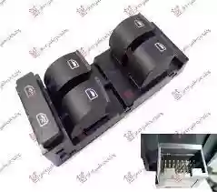PREKIDAC PODIZACA STAKLA 4X (16 PINA) AUDI A3 1996-2003, 4B0959851B, 062007172.