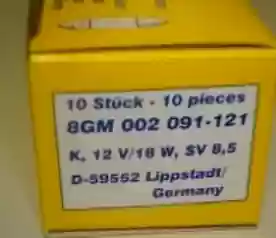 Sijalica sulfidna 12v 15w 41mm postolje SV8.5-8 Hella 8GM002091-121