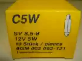 Sijalica sulfidna 12v 5w 35mm postolje SV8,5-8 Hella N0177252, 8GM002092-121