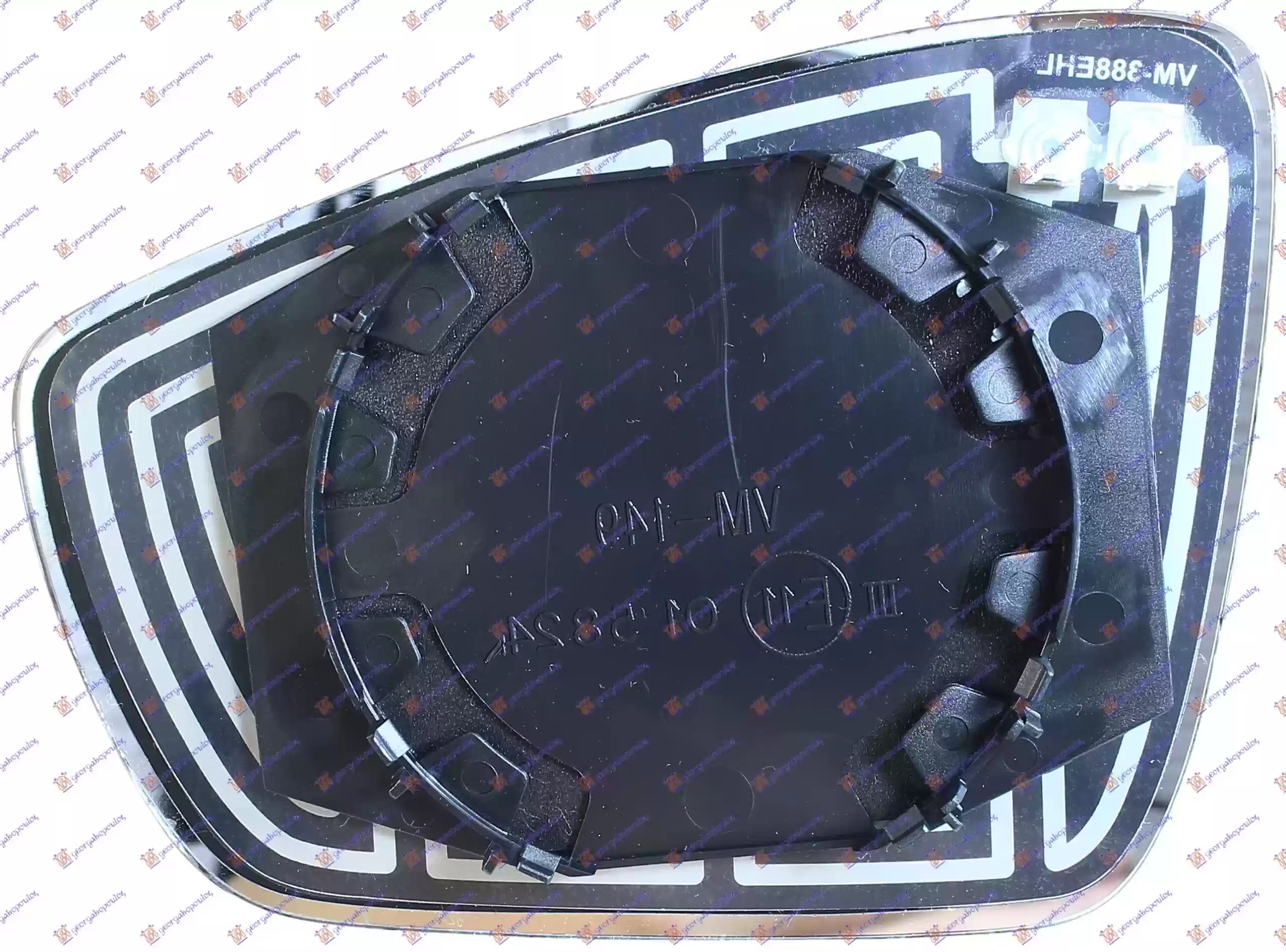 STAKLO RETROVIZORA POLO ELEKTRICNO 2009-2015 DESNO, 6R0857522AF, 038707601