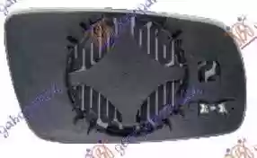 STAKLO RETROVIZORA POLO ELEKTRIČNO LEVO 1999-2001, 6N1857521J, 017207602,