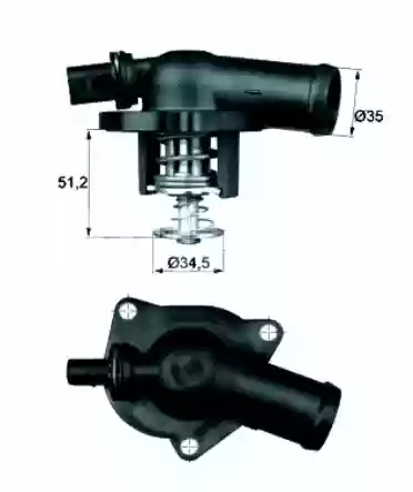 TERMOSTAT VW LUPO GOLF 4 BORA 1400CM3 1600CM3 FSI BEHR, 0321