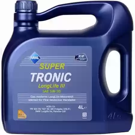 ULJE ARAL, 5W30, SUPER TRONIC, LONG LIFE 3,  4 LITRA,