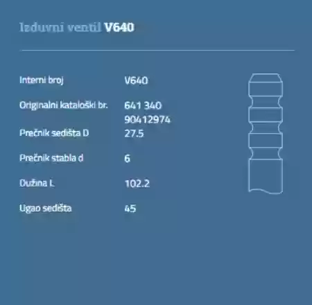 VENTIL IZDUVNI 1400CM3 1600CM3 16V OPEL ASTRA G CORSA B AUTO