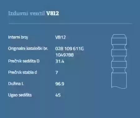 VENTIL IZDUVNI VW AUDI ŠKODA 1900CM3 TDI AAZ,ALH,AFN AUTOVEN