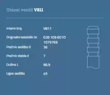 VENTIL USISNI VW POLO GOLF4 BORA VENTO AUTOVENTIL 028109601D