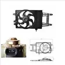 VENTILATOR KPL PUNTO 1.2 VOZILO BEZ KLIME 2003-2012 NRF
