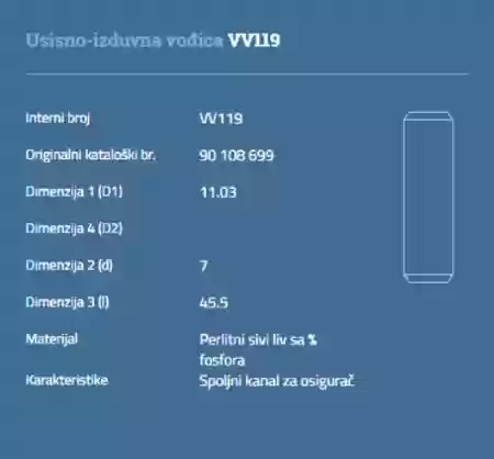 VODJICA VENTILA 1200CM3 1300CM3 1400C3M C00OPEL, VV119