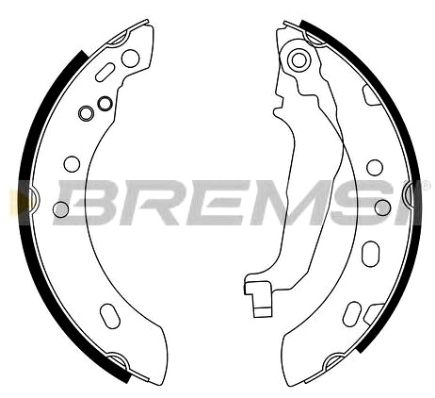 PAKNOVI 180X25 NISSAN MICRA -2003 BREMSI - GF0856 - 440606F625 - GF0856