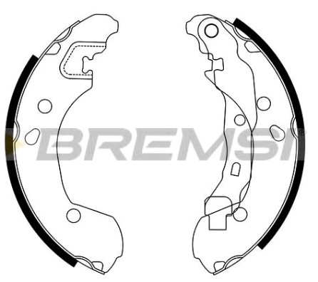 PAKNOVI 203x38 NISAN MICRA 3 RENO CLIO-3 2005- BREMSI - GF0862 - 7701208357 - GF0862