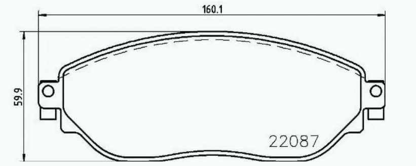 PLOČICE PREDNJE RENO TRAFIC-3 OPEL VIVARO BREMBO - P59082 - 410608638R - P59082