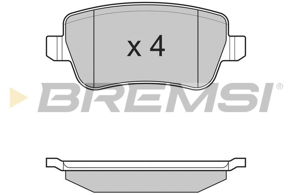 PLOCICE ZADNJE FIAT CROMA 2005-2010 BREMSI - BP3227 - 77363607 - BP3227