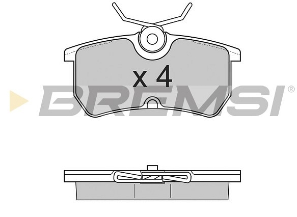 Pločice zadnje Ford Focus Fiesta 1999-2004 Bremsi - BP2844 - 1075565 - BP2844