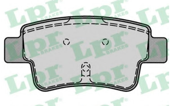 PLOČICE ZADNJE OPEL CORSA D LPR - 05P1224 - 1605356 - 05P1224