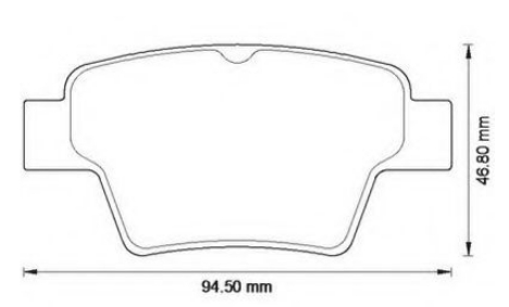 PLOČICE ZADNJE PEŽO 307 CITROEN C-4 2004- JURID - 573235J - 4254.76-4253.40 - 573235J