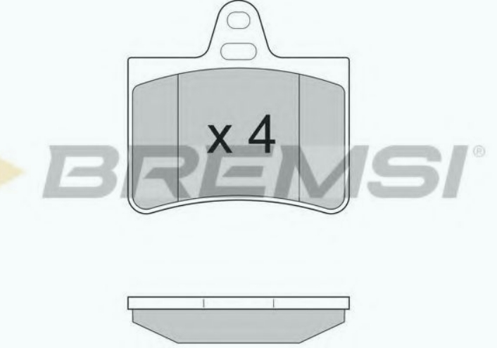 PLOČICE ZADNJE CITROEN C-5 BREMSI - BP2938 - 4252.17 - BP2938