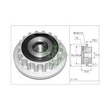 REMENICA ALTERNATORA 2.5-5.0 tdi TOUAREG  -2010 INA - 535011810 - 070903201E - 535011810