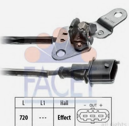 SENZOR BREGASTE FIAT 1.9 JTD FACET - 9.0355 - 46481640-60814770 - 9.0355