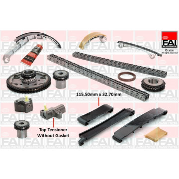 SET LANACA I KLIZACA NISSAN NAVARA 2.5dci 2002-2023 FAI - TCK42 - 13028-AD202 - TCK42